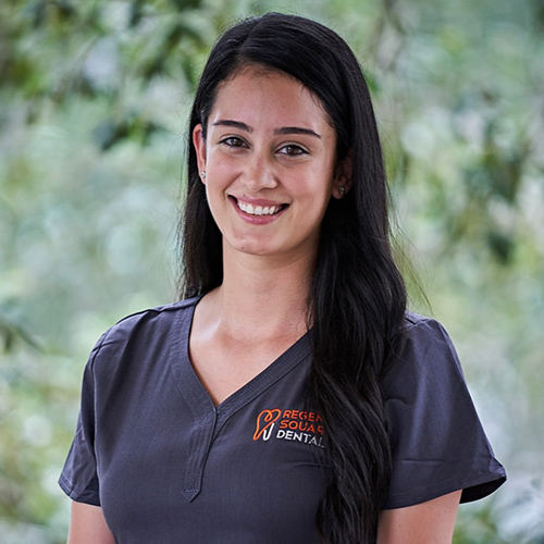 Portrait of Alejandra, registered dental hygienist at Regency Square Dental.